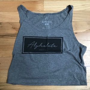 Script Alphalete Crop Tank M/L